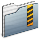 Security Folder Graphite Icon 128x128 png